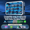 Lamtto adaptateur carplay sans fil, ai box android avec google play store, gemini ai, carplay & android auto sans fil, hdmi, air