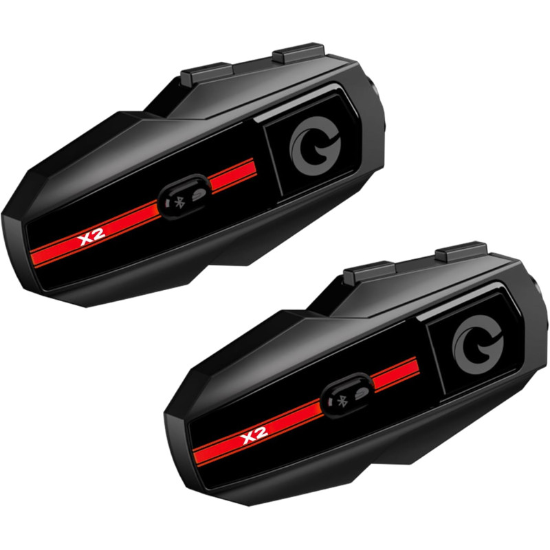 X2 intercom moto duo pour 2 casques 1000m système de communication | double bleutooth 5.4, multitâche audio, partage musique, ré