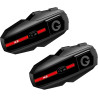 X2 intercom moto duo pour 2 casques 1000m système de communication | double bleutooth 5.4, multitâche audio, partage musique, ré