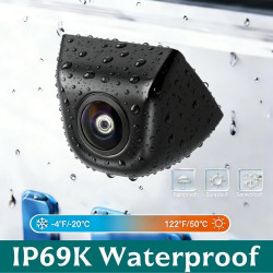 720P Caméra de Recul pour Voiture, avec Vision Nocturne, Assistant de Stationnement étanche, Alimentation Universelle 12V-24V po
