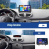 Sixwin 4 go + 64 go android 15 autoradio pour renault clio 3 2005-2014 avec carplay android auto mirror link – écran tactile 9 p