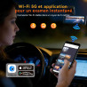 Dashcam Voiture Avant Arrière 4K+2K avec Carte SD 64GB, 5GHz WiFi Camera Voiture, Dash Cam Grand Angle 170°, Vision Nocturne WDR