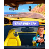 KAWA Caméra Voiture 2K Commande Vocale, Mini Dashcam Sphérique Avant, Support 360°, Carte SD 32G, WiFi Intégré, Contrôle App, Ca