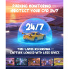 KAWA Caméra Voiture 2K Commande Vocale, Mini Dashcam Sphérique Avant, Support 360°, Carte SD 32G, WiFi Intégré, Contrôle App, Ca