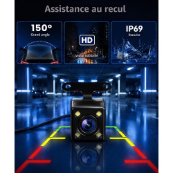 2026 Rimoody 360° 5 Canali Dashcam Voiture,5 x Caméra 1080P Avant et Arrière Gauche Droite, 3.16" Enregistreur de Voiture Vision