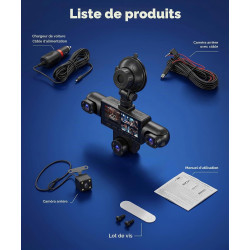 2026 Rimoody 360° 5 Canali Dashcam Voiture,5 x Caméra 1080P Avant et Arrière Gauche Droite, 3.16" Enregistreur de Voiture Vision