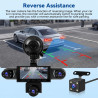 Caméra Embarquée pour Voiture 5 Camera 3,16" Vision Panoramique 360° Full HD 1080p Surveillance Stationnement Détection Mouvemen