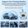 Caméra Embarquée pour Voiture 5 Camera 3,16" Vision Panoramique 360° Full HD 1080p Surveillance Stationnement Détection Mouvemen