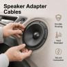 2PCS Câble Haut Parleur Voiture Câbles Adaptateur Faisceau Cosse Connecteurs Fiche Parleur de Voiture Câble Enceinte Connecteur 