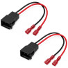 2PCS Câble Haut Parleur Voiture Câbles Adaptateur Faisceau Cosse Connecteurs Fiche Parleur de Voiture Câble Enceinte Connecteur 