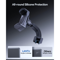 Support de téléphone portable pour Dacia Sandero 3, Dacia Jogger et Dacia Logan 3 2020-2026 – Support de serrage élastique avec 