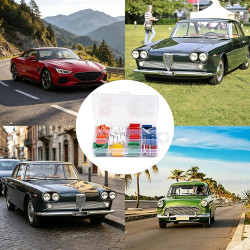 120 Pièces Fusibles Torpilles pour Voitures Anciennes, Fusible Balle Torpille Automobile Européen, Voiture Fusible Assurance Ele
