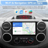 Awesafe autoradio android 15 pour citroën berlingo/peugeot partner (2008-2019), écran tactile 9 pouces 2go+64go, carplay & andro