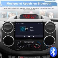 Awesafe autoradio android 15 pour citroën berlingo/peugeot partner (2008-2019), écran tactile 9 pouces 2go+64go, carplay & andro