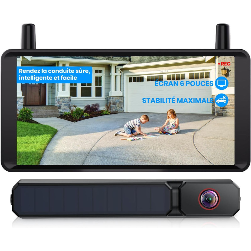 AUTO-VOX Caméra de Recul sans Fil, Écran HD 5", Signal Numérique Stable | Installation Facile 30 Min, 2 Caméras, Vision Nocturne