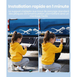AUTO-VOX Caméra de Recul sans Fil, Écran HD 5", Signal Numérique Stable | Installation Facile 30 Min, 2 Caméras, Vision Nocturne