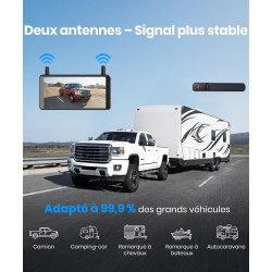 AUTO-VOX Caméra de Recul sans Fil, Écran HD 5", Signal Numérique Stable | Installation Facile 30 Min, 2 Caméras, Vision Nocturne