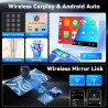 4+64 go android 15 carplay android auto autoradio pour vw golf 5 golf 6 passat jetta t5 eos polo touran seat sharan écran 7 pouc