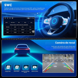 4+64 go android 15 carplay android auto autoradio pour vw golf 5 golf 6 passat jetta t5 eos polo touran seat sharan écran 7 pouc