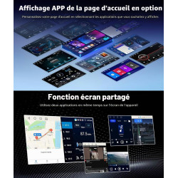 4+64 go android 15 carplay android auto autoradio pour vw golf 5 golf 6 passat jetta t5 eos polo touran seat sharan écran 7 pouc