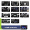 4+64 go android 15 carplay android auto autoradio pour vw golf 5 golf 6 passat jetta t5 eos polo touran seat sharan écran 7 pouc