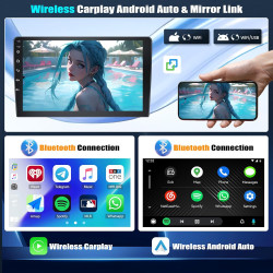 Camecho 2+64go android 13 autoradio pour renault trafic 2001-2010 opel vivaro 2006-2010 nissan primastar 2006-2014, radio bleuto