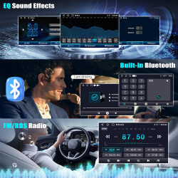 Camecho 2+64go android 13 autoradio pour renault trafic 2001-2010 opel vivaro 2006-2010 nissan primastar 2006-2014, radio bleuto