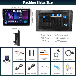 Camecho 4+64g android 15 autoradio pour renault trafic 2001-2010 opel vivaro 2006-2010 nissan primate 2006-2014, 10 pouces radio