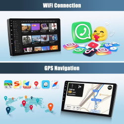 Camecho 4+64g android 15 autoradio pour renault trafic 2001-2010 opel vivaro 2006-2010 nissan primate 2006-2014, 10 pouces radio