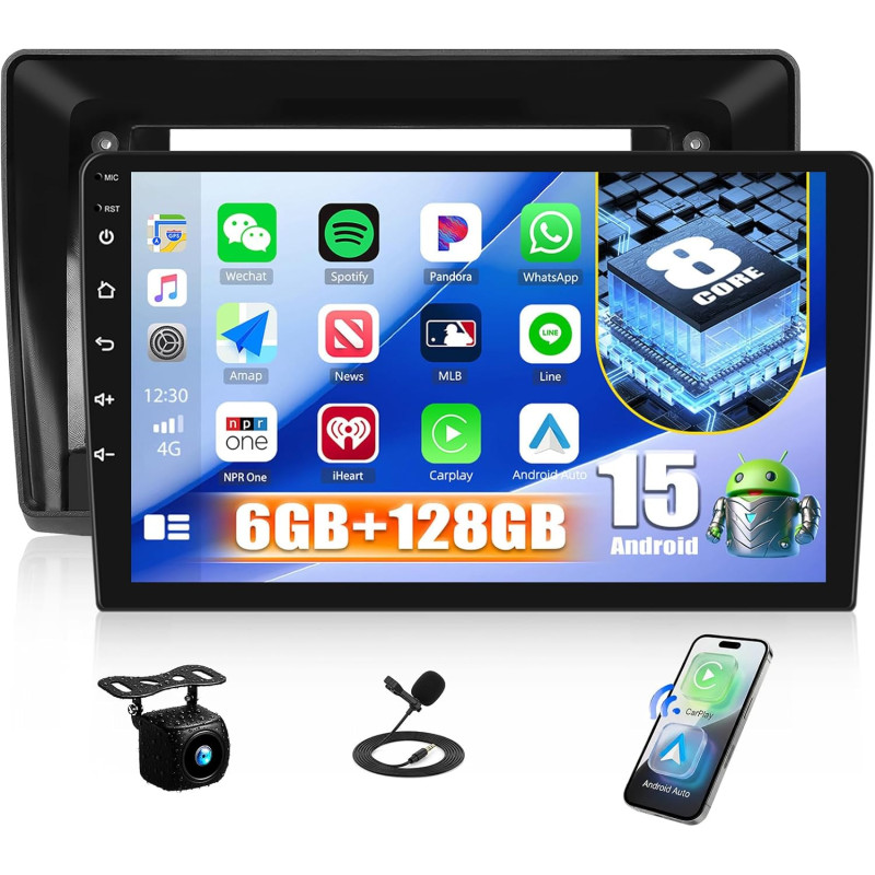 Camecho 6+128g android 15 autoradio 8-cœurs pour renault trafic 2001-2010 opel vivaro 2006-2010 nissan primastar 2006-2014, 10 p