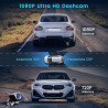 Inefala 4 Canaux Rétroviseur Dashcam Voiture avec 9.66'' Tactile,Dashcam Voiture Avant Arriere avec WiFi & App G-Capteur Carte 6