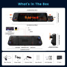 Inefala 4 Canaux Rétroviseur Dashcam Voiture avec 9.66'' Tactile,Dashcam Voiture Avant Arriere avec WiFi & App G-Capteur Carte 6