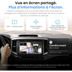 Atoto f7we autoradio 2 din 7 pouces avec carplay sans fil & android auto | écran tactile qled, caméra de recul incluse, bleutoot