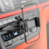 MAGJIEYX CD Support Telephone Voiture, 360° Rotation Support Voiture Fixation Fente CD écurie Compatible avec iPhone 16 15 14 13