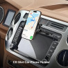 MAGJIEYX CD Support Telephone Voiture, 360° Rotation Support Voiture Fixation Fente CD écurie Compatible avec iPhone 16 15 14 13