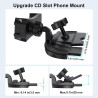 MAGJIEYX CD Support Telephone Voiture, 360° Rotation Support Voiture Fixation Fente CD écurie Compatible avec iPhone 16 15 14 13