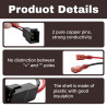 2pcs Adaptateur Haut-Parleur Voiture DIN, Connecteur pour Câble Audio Auto, Adaptateur Haut-Parleur Voiture Universel pour Autor