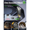 Mini Adaptateur CarPlay sans Fil & Android Auto sans Fil, Fibre de Carbone | Métal USB-A/C, Filaire vers Sans Fil, Version Stabl