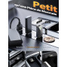 Mini Adaptateur CarPlay sans Fil & Android Auto sans Fil, Fibre de Carbone | Métal USB-A/C, Filaire vers Sans Fil, Version Stabl