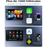 Mini Adaptateur CarPlay sans Fil & Android Auto sans Fil, Fibre de Carbone | Métal USB-A/C, Filaire vers Sans Fil, Version Stabl