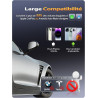 Mini Adaptateur CarPlay sans Fil & Android Auto sans Fil, Fibre de Carbone | Métal USB-A/C, Filaire vers Sans Fil, Version Stabl