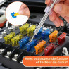 220Pcs Fusible Voiture Set, Fusible de Voiture Standard/Mini/Micro avec Extracteur/Tournevis Testeur, Etanche Fusible Auto 2A/3A