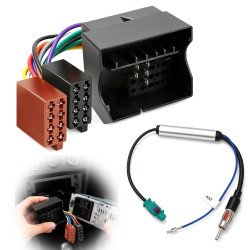 Câble Adaptateur Faisceau Autoradio Fiche ISO Radio pour VW Ford Audi Skoda Seat Golf 5 6 Kit Adaptateur Radio Autoradio Quadloc