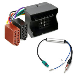 Câble Adaptateur Faisceau Autoradio Fiche ISO Radio pour VW Ford Audi Skoda Seat Golf 5 6 Kit Adaptateur Radio Autoradio Quadloc