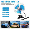 Starnearby Ventilateur de Voiture 8 Pouces 12V/24V, Mini Ventilateur de Refroidissement Voiture à Pince, 2 Vitesses Réglable, Ve