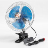 Starnearby Ventilateur de Voiture 8 Pouces 12V/24V, Mini Ventilateur de Refroidissement Voiture à Pince, 2 Vitesses Réglable, Ve