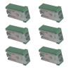 MCASE Lot de 6 fusibles de rechange 40 A pour voiture, 32 V, protection pour ventilateur et châssis, mini fusibles à cartouche a