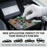 MCASE Lot de 6 fusibles de rechange 40 A pour voiture, 32 V, protection pour ventilateur et châssis, mini fusibles à cartouche a
