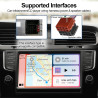 Adaptateur Quadlock Vers ISO Pour Autoradio avec Antenne Fakra Din, Kit de Câblage Can Bus pour Autoradios de Remplacement Compa
