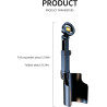 Support de téléphone 2 en 1 pour porte-gobelet de voiture, support magnétique N52 et à fixation par encliquetage, pivotant 360° 